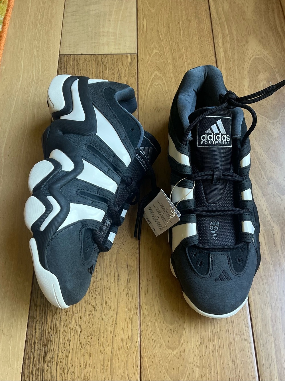 NWOB adidas Crazy 8 Low Sneakers Black White Men’s Size 12.5